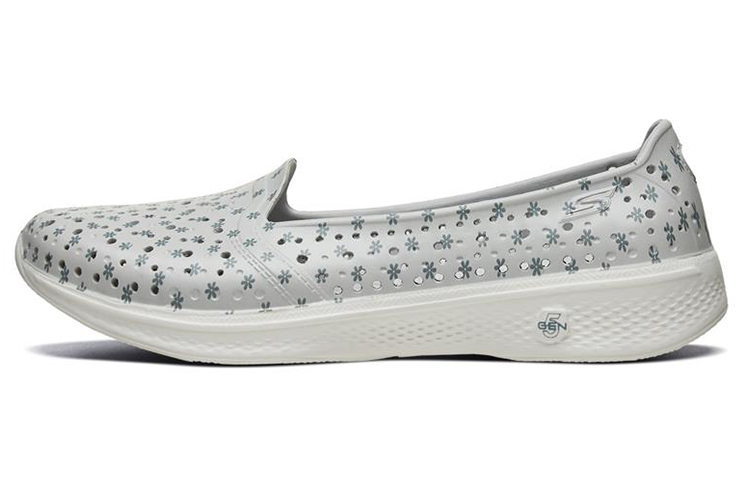 (Women) Skechers H2 Go Low-Top Slip-on Shoes Loafers Grey 14697-LGCC