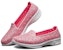 (W) Skechers H2 Go Slip-On 'Pink Breathable' Kasut Mudah Sarung Merah Jambu. 14692-PNK