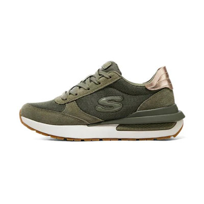 (W) Skechers Halos Low 'Olive Green'