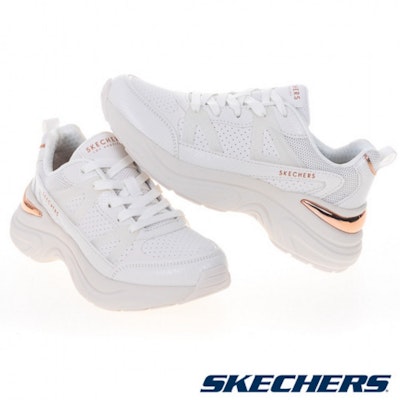 (W) 斯凯奇 HAZEL 休闲鞋 白色 177576WHT Lookbook (W) 斯凯奇 HAZEL 休闲鞋 白色 177576WHT