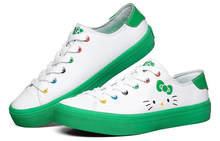 (W) Skechers Hello Kitty V'Lites 'White Green' 圖 3