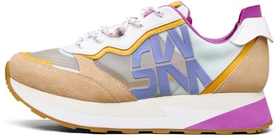 (Women) Skechers Heydayz Grey 'Gray Brown Purple' 155493-TPMT (Women) Skechers Heydayz Grey 'Gray Brown Purple' 155493-TPMT