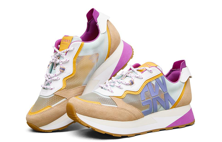 Lookbook (W) Skechers Heydayz Gris 'Gris Marrón Morado' 155493-TPMT