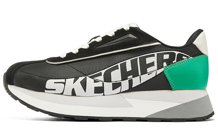 (Women) Skechers Heydayz Sport Shoes 'Black Green Grey' 155495-BKGR