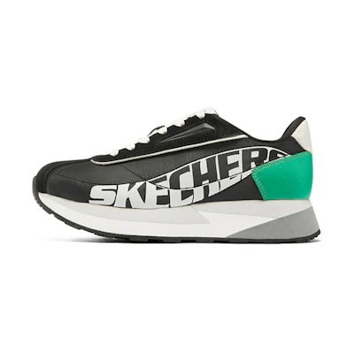 (W) Skechers Heydayz Sport Shoes 'Black Green Grey'