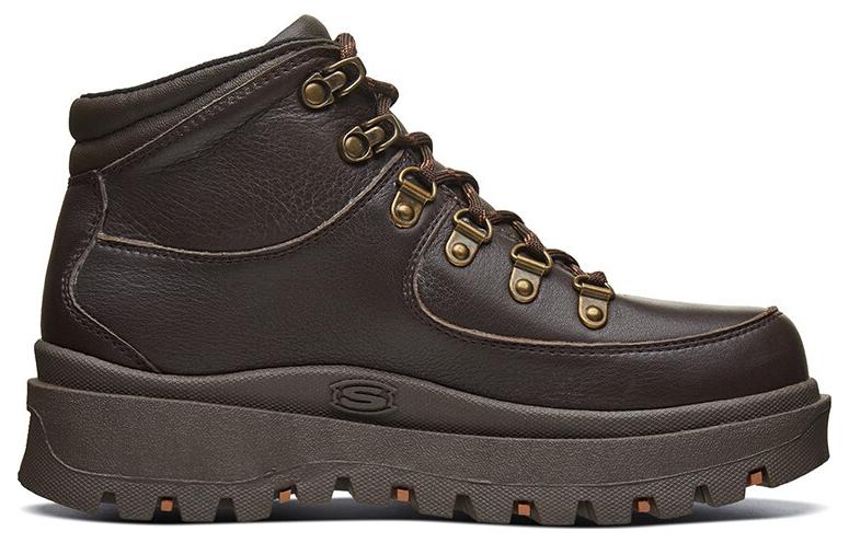 Order (Women) Skechers High-Top 'Brown' 48581-CHOC