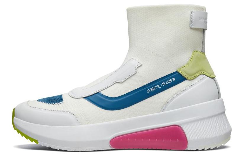 (Women) Skechers High-Top 'White Blue Green' 69329-WMLT