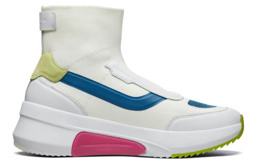Order (Women) Skechers High-Top 'White Blue Green' 69329-WMLT