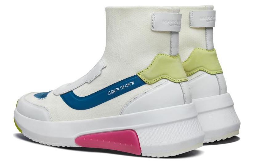 Lookbook (Women) Skechers High-Top 'White Blue Green' 69329-WMLT