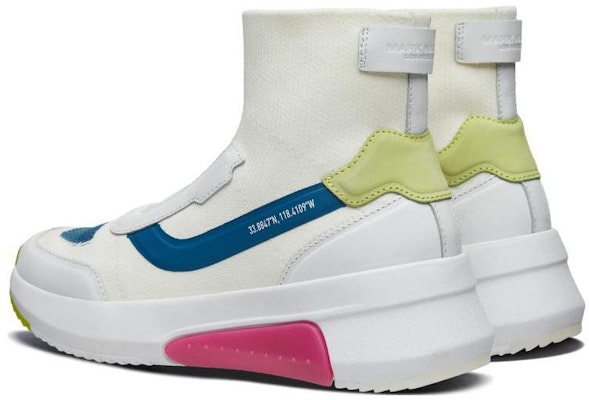 (Women) Skechers High-Top 'White Blue Green' 69329-WMLT Shop (Women) Skechers High-Top 'White Blue Green' 69329-WMLT