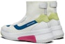 Shop (W) Skechers High-Top 'Putih Biru Hijau' 69329-WMLT