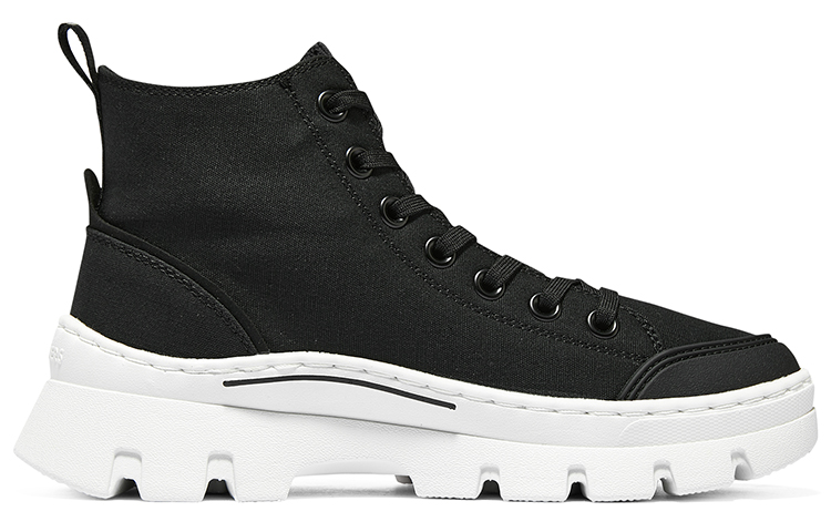 Order (W) スケッチャーズ ハイカットキャンバス 「黒 comfort」 177260-BLK