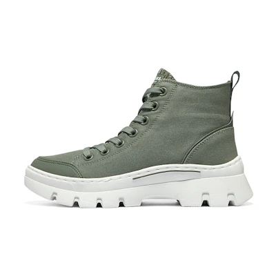 (W) Skechers High-Top Canvas 'CMFTable Green'