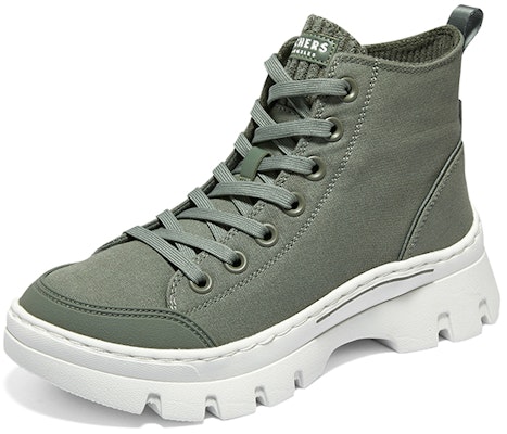 (Women) Skechers High-Top Canvas 'Comfortable Green' 177260-OLV Lookbook (Women) Skechers High-Top Canvas 'Comfortable Green' 177260-OLV