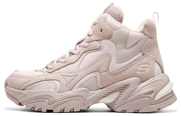(W) Skechers High-Top Running Shoes 'CMFT Plush Pink'