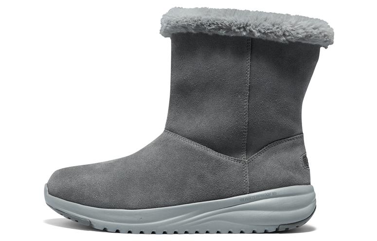 (Women) Skechers High-Top Snow Boots 'Warm Comfort Grey' 144773-CHAR