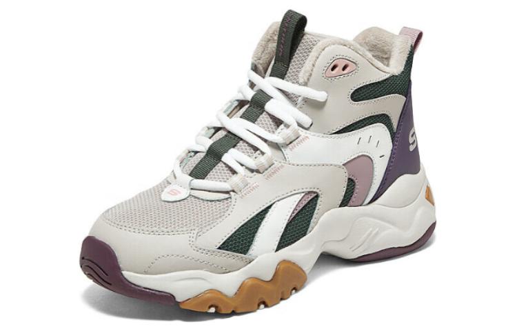 Lookbook (W) Skechers D'Lites Kasut 'Beige Ungu Putih' 168014-TPOL