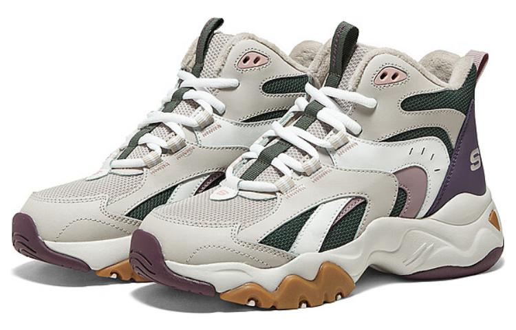 Shop (W) Skechers D'Lites Kasut 'Beige Ungu Putih' 168014-TPOL