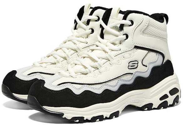 (W) 스케쳐스 딜라이트 뉴 레인 스니커즈 '화이트 블랙 그레이' 168026-WGRY Shop (W) 스케쳐스 딜라이트 뉴 레인 스니커즈 '화이트 블랙 그레이' 168026-WGRY