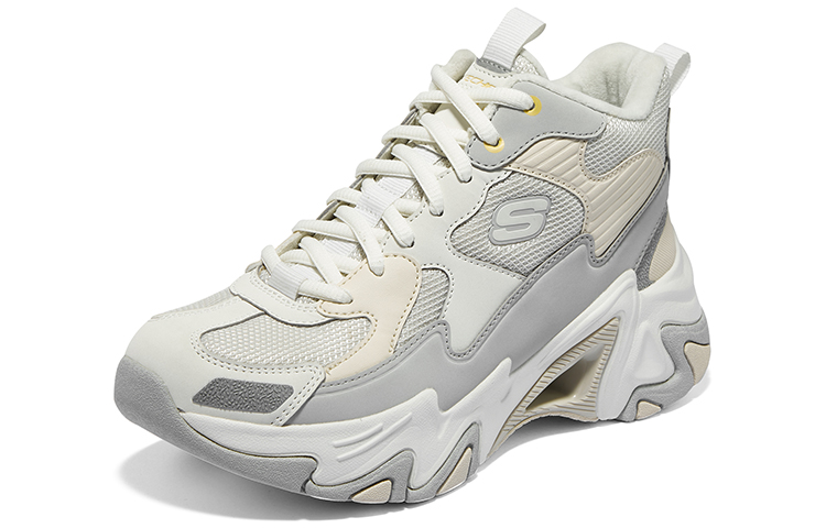 (W) Skechers HighTop Versatile CMFT ShockAbsorbent Shoes 'Beige Grey' 圖 4