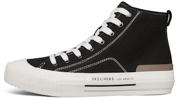 (Women) Skechers New Moon High-Top Sneakers Black 155392-BLK (Women) Skechers New Moon High-Top Sneakers Black 155392-BLK