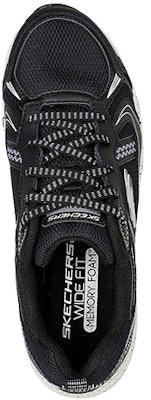 (W) Skechers Hillcrest Vast Adventure 'Hitam Putih' 149820-BKW Shop (W) Skechers Hillcrest Vast Adventure 'Hitam Putih' 149820-BKW