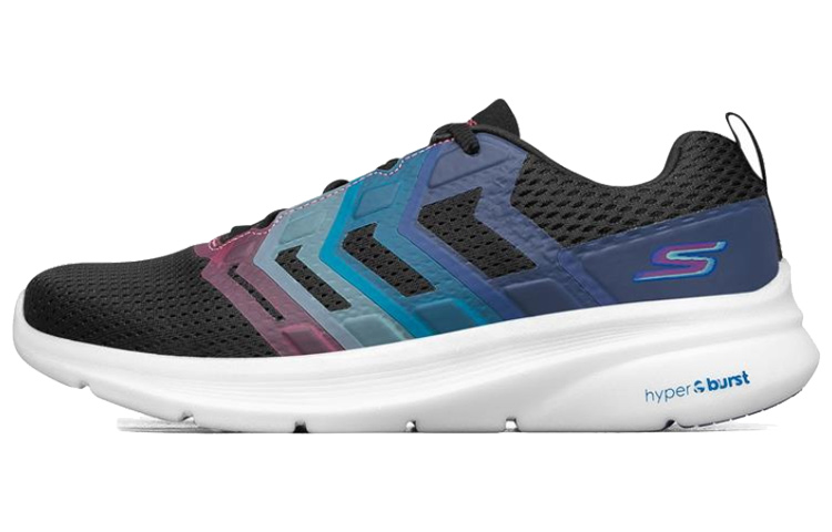 (Women) Skechers Hyper Pillars Running Shoes Black/White/Blue 130003-BKMT