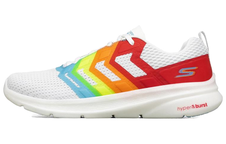 (Women) Skechers Hyper Pillars Running Shoes White/Red/Orange 130003-WMLT