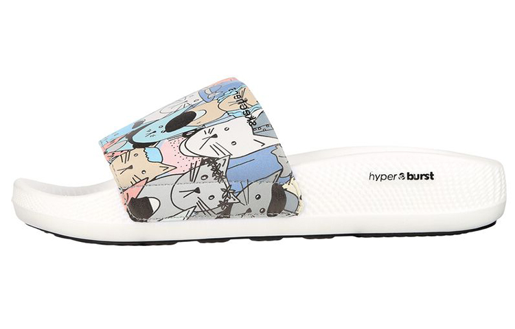 (Women) Skechers Hyper Slide 'Pawsome White Multicolor' 172025-WMLT