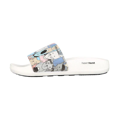(W) Skechers Hyper Slide 'Pawsome White Multicolor'