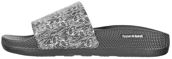 (Women) Skechers Hyper Slide 'Puppy Love Black White' 172026-BLK (Women) Skechers Hyper Slide 'Puppy Love Black White' 172026-BLK
