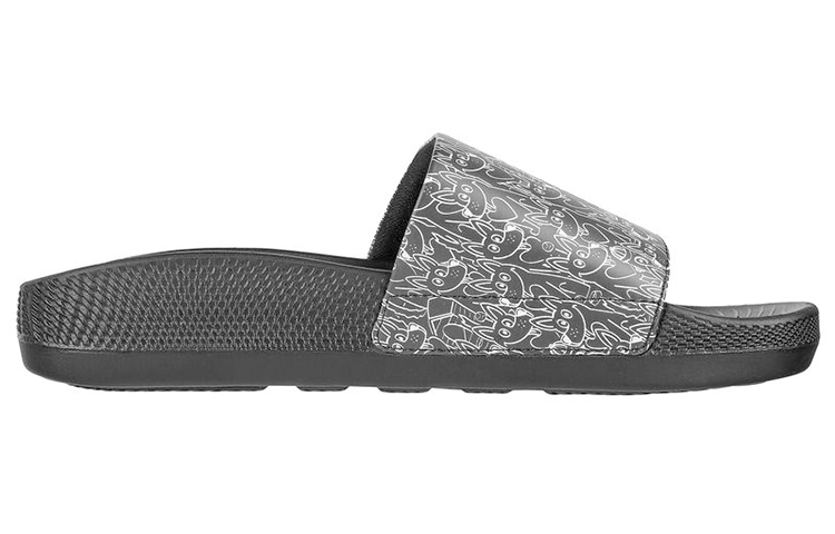 Order (W) Skechers Hyper Slide ''Puppy Love Schwarz Weiß'' 172026-BLK