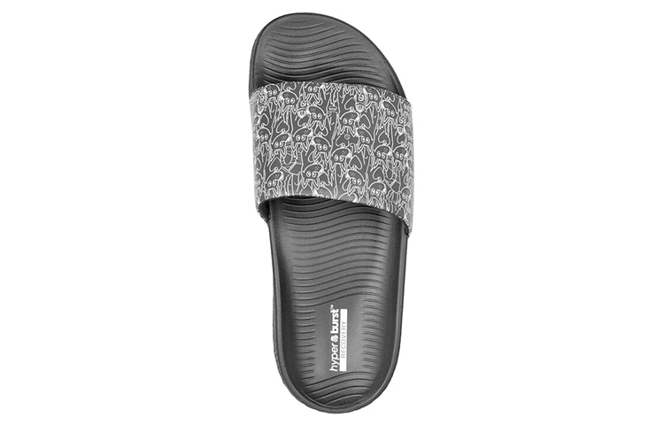 Lookbook (W) Skechers Hyper Slide ''Puppy Love Schwarz Weiß'' 172026-BLK