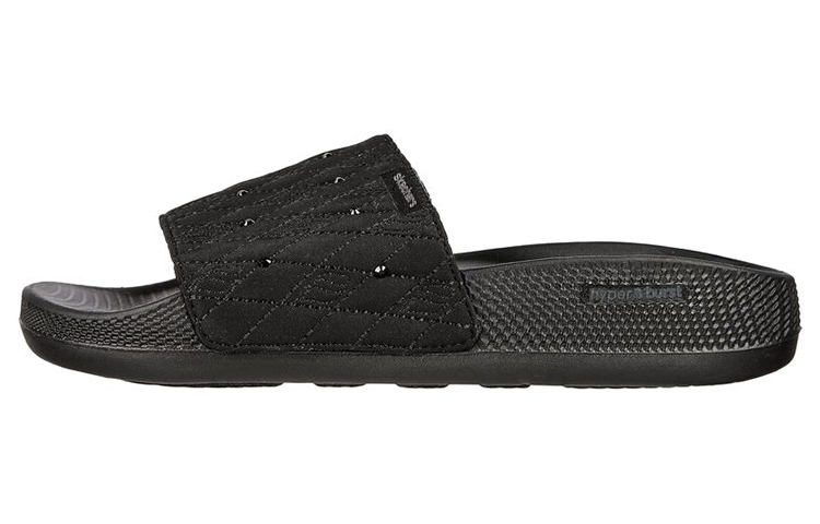 (Women) Skechers Hyper Slide 'Snazzy Black' 140432-BBK