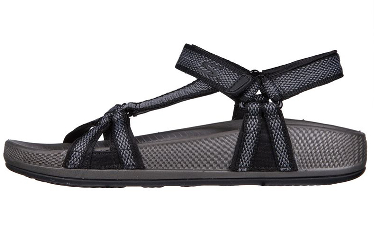 (Women) Skechers Hyper Slide 'Thriving Black' 140476-BKGY