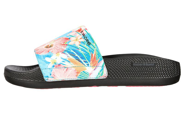 (Women) Skechers Hyper Slide 'Tropical Black Blue' 140446-BKMT