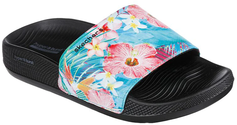 (W) Skechers Hyper Slide 'Negro Azul Tropical' 140446-BKMT Lookbook (W) Skechers Hyper Slide 'Negro Azul Tropical' 140446-BKMT