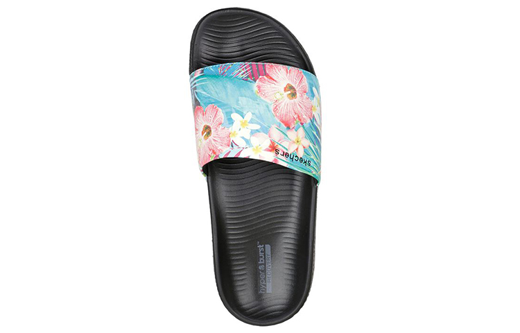 Shop (W) Skechers Hyper Slide 'Negro Azul Tropical' 140446-BKMT
