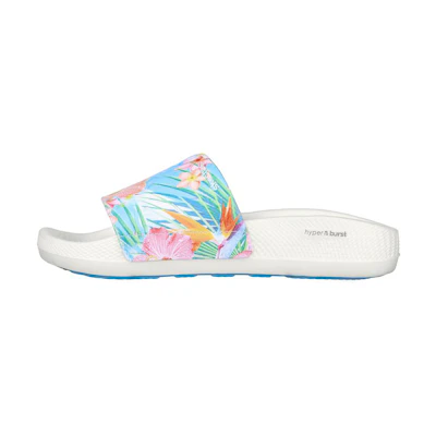 (W) Skechers Hyper Slide 'Tropical White Blue'