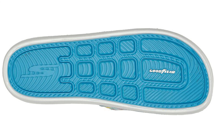 Shop (W) Skechers Hyper Slide ''Bianco Tropicale Blu'' 140446-WMLT