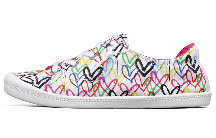 (W) Skechers James Goldcrown BOBS Beach Bingo 'White Love Wall'