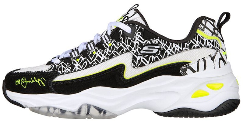 (Women) Skechers James Goldcrown x D'Lites 4.0 'Bold Days White Black' 149502-BKW Buy (Women) Skechers James Goldcrown x D'Lites 4.0 'Bold Days White Black' 149502-BKW