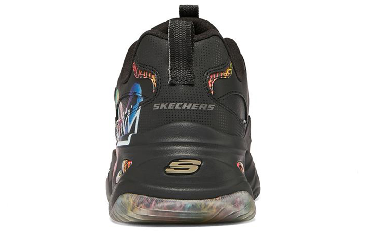 Shop 詹姆斯·戈德克朗 x Skechers D'Lites 4.0-大膽日子 低幫運動休閒鞋 女款 黑