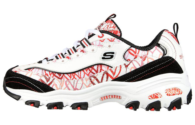 (Women) Skechers James Goldcrown x D'Lites 'Cupid Charm White Red' 149504-WRBK