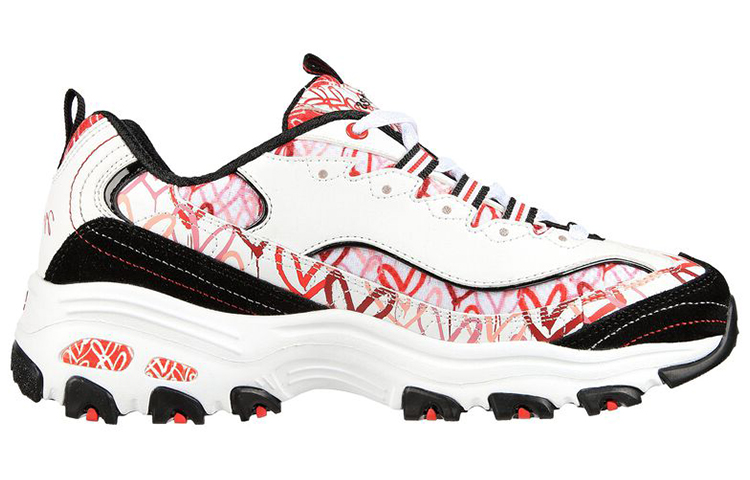 Order (W) Skechers James Goldcrown x D'Lites 'Cupid Charm Putih Merah' 149504-WRBK