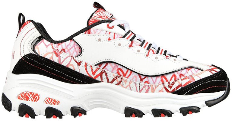 (W) Skechers James Goldcrown x D'Lites 'Cupid Charm Putih Merah' 149504-WRBK Order (W) Skechers James Goldcrown x D'Lites 'Cupid Charm Putih Merah' 149504-WRBK