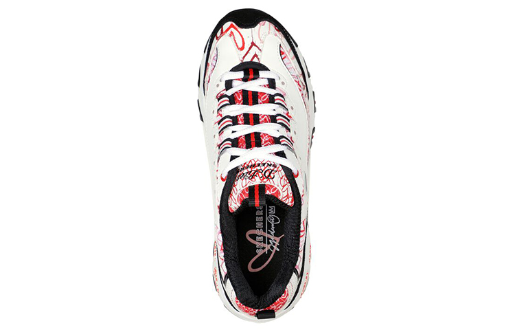 Lookbook (W) Skechers James Goldcrown x D'Lites 'Cupid Charm Putih Merah' 149504-WRBK