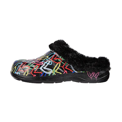 (W) Skechers James Goldcrown Foamies Cozy Camper 'Black Rainbow'