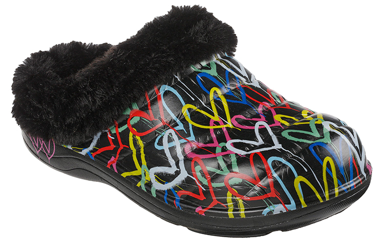 Lookbook (W) Skechers James Goldcrown x Foamies Cozy Camper 'Negro Arcoíris' 111360-BKMT