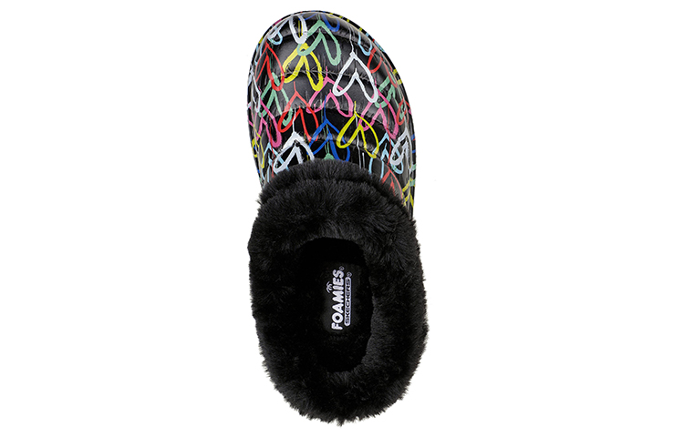 Shop (W) Skechers James Goldcrown x Foamies Cozy Camper 'Negro Arcoíris' 111360-BKMT